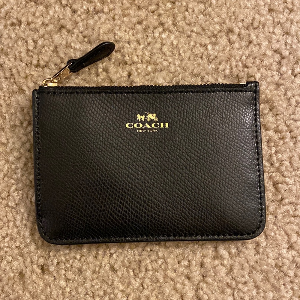 Leather Coach mini wallet
